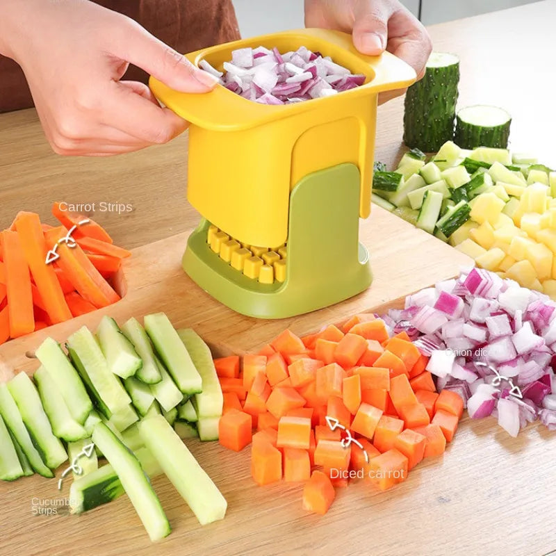 Multifuncional vegetal chopper batatas fritas cortador de pressão mão do agregado familiar cebola dicer pepino batata slicer ferramentas cozinha