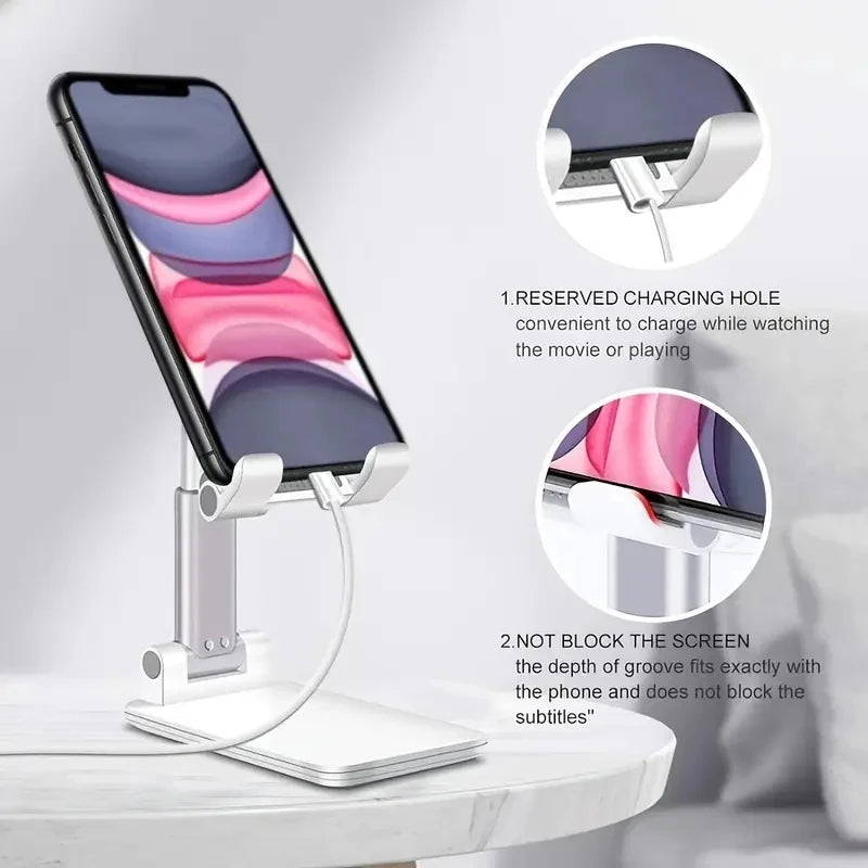 Suporte de Suporte de Telefone Móvel Ajustável, Suporte de Mesa Universal para Celular, iPhone, iPad, Xiaomi, Desktop Tablet