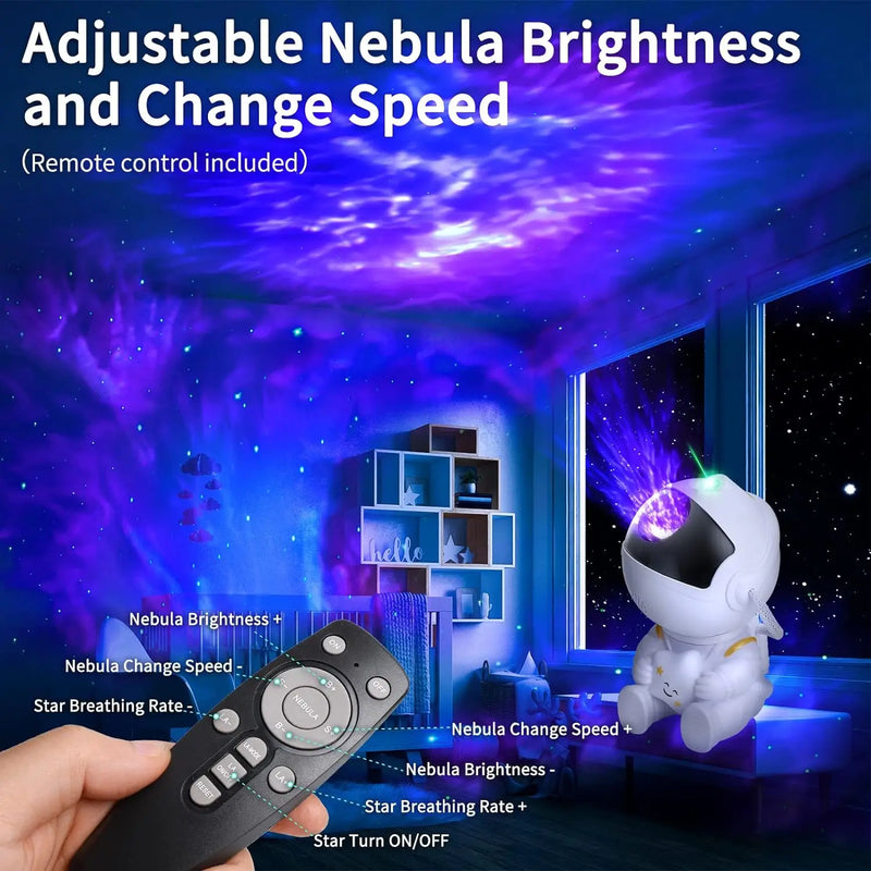 Astronauta Star Sky Projetor, LED Night Light para Berçário, Quarto Infantil, Decorativo, Melhor Criança de Natal, 2ª Galáxia