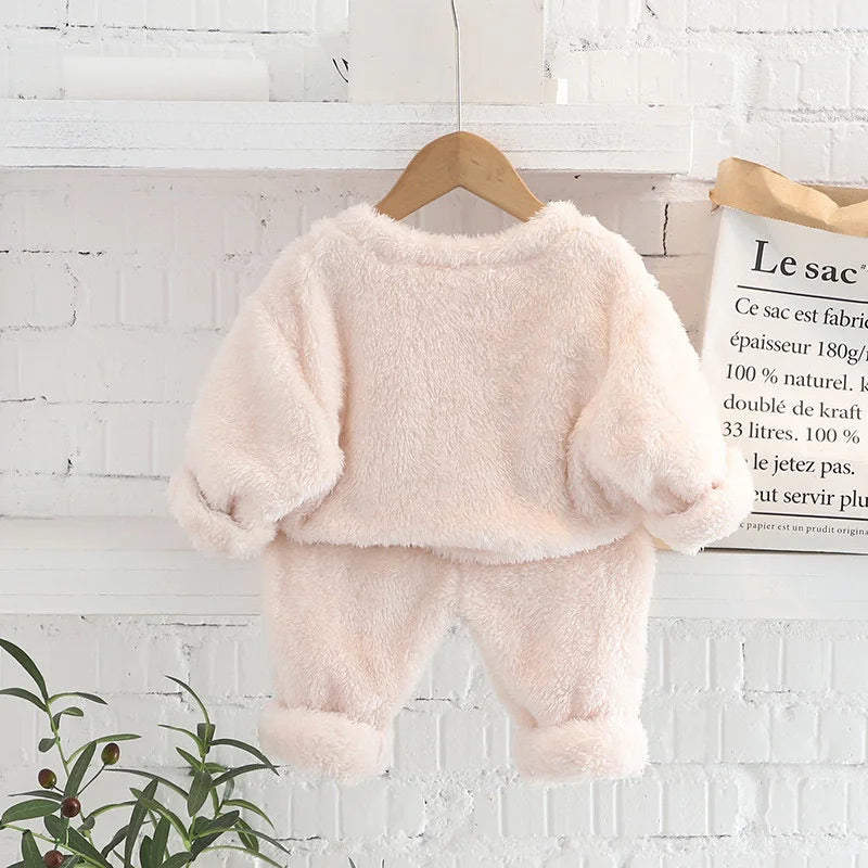 Conjunto de calças e casacos com capuz infantil, roupa de menina, roupa infantil, roupa de criança, outono, inverno, 1-4 anos, 2 peças, 2023