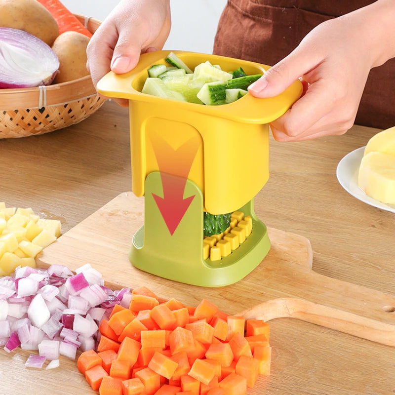 Multifuncional vegetal chopper batatas fritas cortador de pressão mão do agregado familiar cebola dicer pepino batata slicer ferramentas cozinha