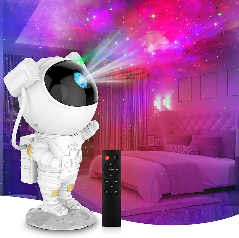 Astronauta LED Star Galaxy Projetor, luz noturna, céu estrelado, lâmpada nebulosa para quarto de casa, lâmpada decorativa Kids Night